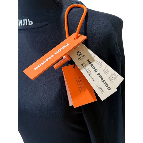 RETAIL $775 Heron Preston Black Minidress*NEW WITH TAGS*XL - Picture 5 of 7